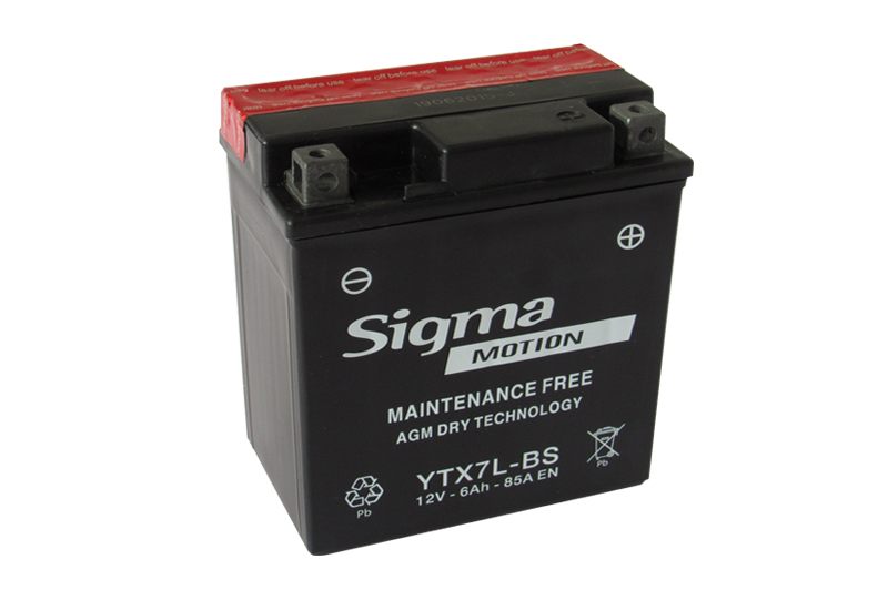 ΜΠΑΤΑΡΙΑ MOTO 12V 6Ah AGM SIGMA MOTION 